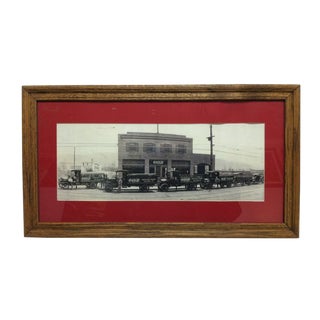 1970s Vintage Framed & Matted Coca-Cola Bottle Works Beaver Pennsylvania Black & White Photograph For Sale