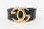 Vintage Gucci Logo Wide Black Leather Belt With Gold Plated GG'S For Sale - Image 10 of 10