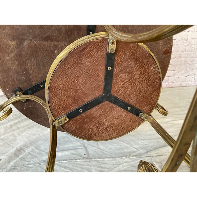 Louis XVI Style Neoclassic Gilt Bronze Black Marble Top Gueridon For Sale - Image 13 of 14