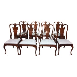 Vintage Dining Chairs, Henredon Furniture, Set of Eight For Sale