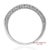 Early 21st Century 14k 585 Solid White Gold Side Engraving Milgrain Natural Diamond Band Ring, Size 6 For Sale - Image 5 of 13