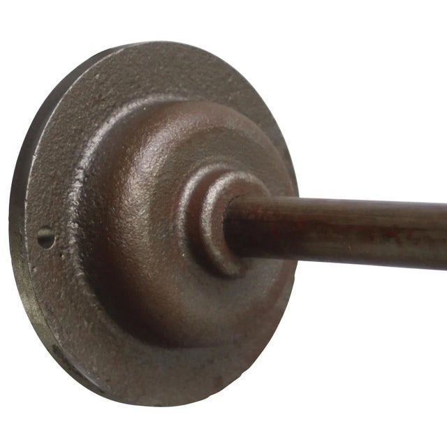 Vintage French Industrial Green Enamel Wall Light For Sale - Image 6 of 7