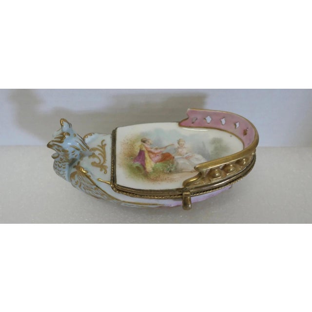 19th Century Meissen Porcelain Trinket Box For Sale - Image 10 of 12