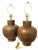 Pair of lamps mid century early 1970s maybe even mid 60s. They are made of plaster of paris, faux painted to look like...