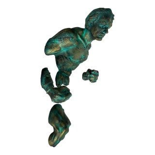 Michael Perez Figurative Dimensional Wall Sculpture in Resin on Canvas, 2025 For Sale