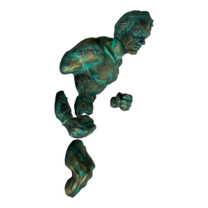 Michael Perez Figurative Dimensional Wall Sculpture in Resin on Canvas, 2025