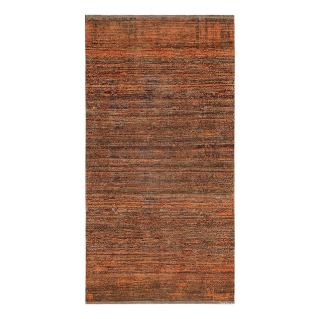 Modern Abstract Transitional Wabi Sabi Rug For Sale