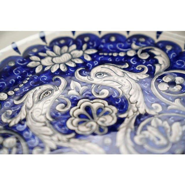 Deruta Blue Dolphins Vase by Deblona For Sale - Image 15 of 17