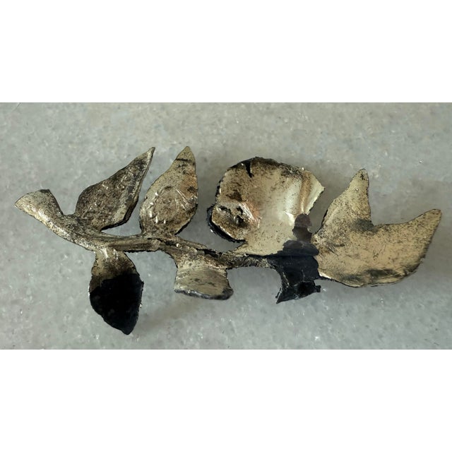 Set of 10 Vintage Silver Plated Rose Place Card Holders For Sale - Image 11 of 11