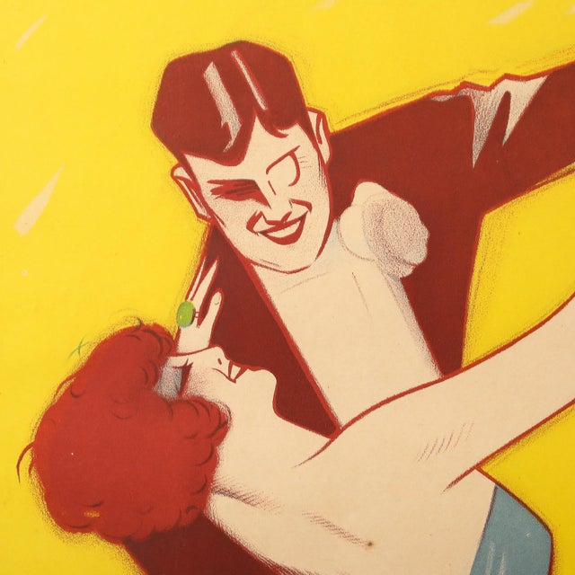This vibrant Art Deco poster, created to promote the operetta La Veuve Joyeuse (The Merry Widow), is a striking example of...