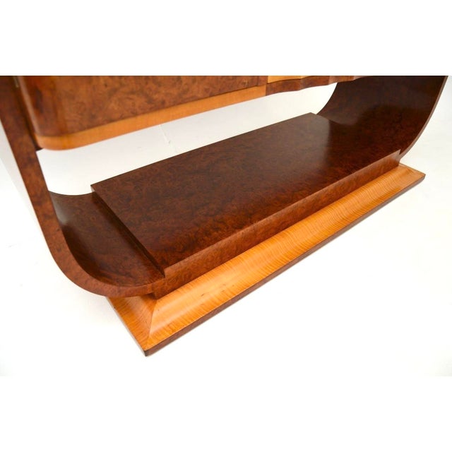 Art Deco Burr Walnut and Sycamore Sideboard, 1930s For Sale - Image 10 of 11