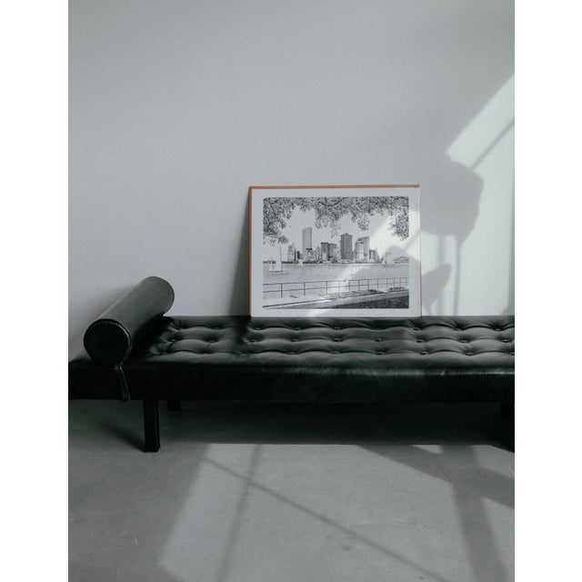 Delbart Duchein Signed Lithograph — Lower Manhattan Skyline With Twin Towers, 1981 For Sale - Image 4 of 10