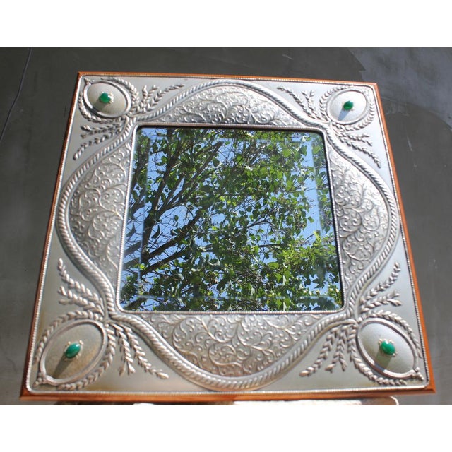 Italian Sterling Silver Table Top Mirror by Castellani For Sale - Image 10 of 18