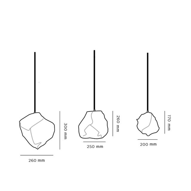 Silver Quartz 5 Lights Glass Pendant by Riviera Light For Sale - Image 8 of 9