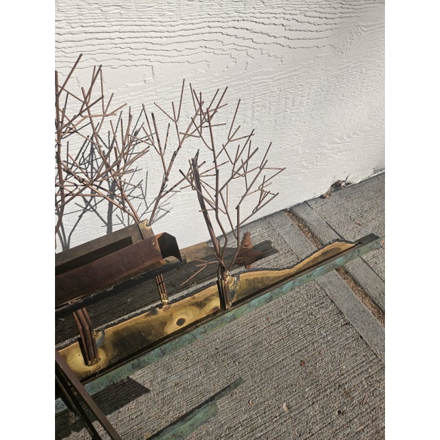 Curtis Jere 1970s Brutalist Metal Mill Farmhouse Water Wheel Wall Art Sculpture For Sale In Indianapolis - Image 6 of 14