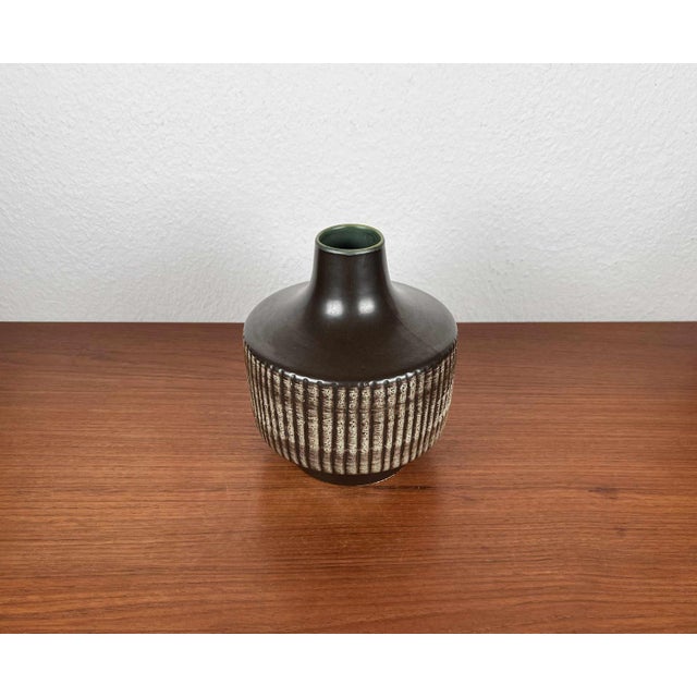Mid-Century East German GDR Pottery Vase from Veb Haldensleben, 1960s For Sale - Image 11 of 15