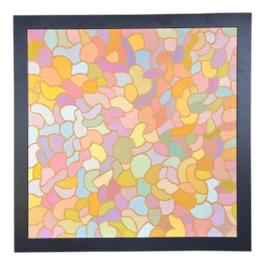 Vintage New York School Oil Painting Geometric Patterns Abstract