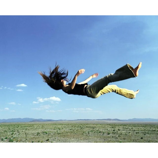 Matthias Clamer, Woman Falling From Sky, Photographic Paper, in Flawless conditions. Designed from 2000 This piece has an...