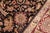 Textile Floral 1990's Agra Pak-Persian Black/Red Wool Rug - 6'0'' X 9'2'' For Sale - Image 7 of 9