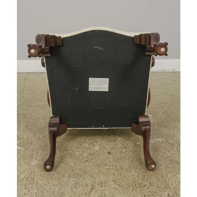 Southwood Ball & Claw Mahogany Open Armchair For Sale - Image 11 of 13