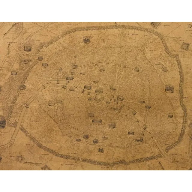 1845 Nouveau Plan Illustre De La Ville De Paris by A. Vuillemin For Sale - Image 4 of 4