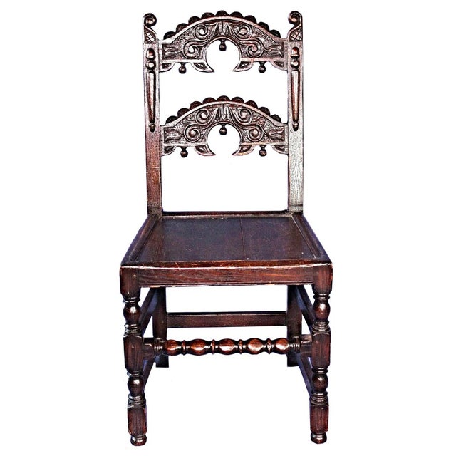 1900's Antique Kensington Furniture Oak Dining Chairs Set of 4 Chairish