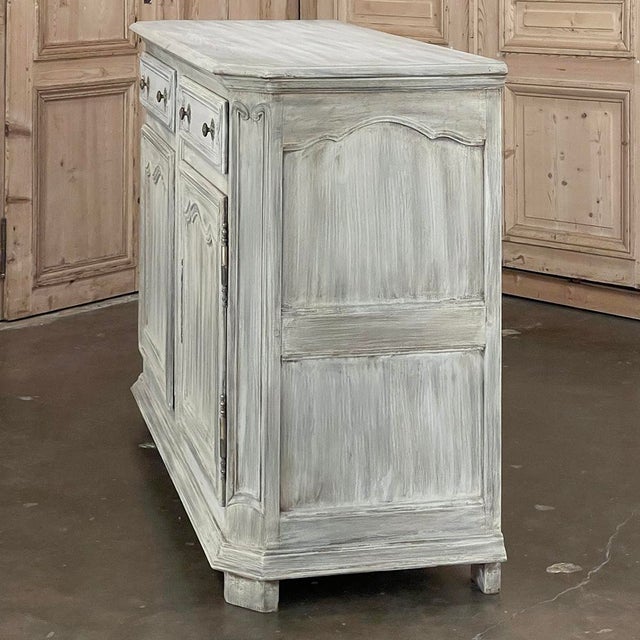19th Century Country French Whitewashed Oak Buffet For Sale - Image 17 of 18