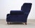 Metal Ralph Lauren English New Bohemian Artist’s Chair in Blue Velvet For Sale - Image 7 of 18