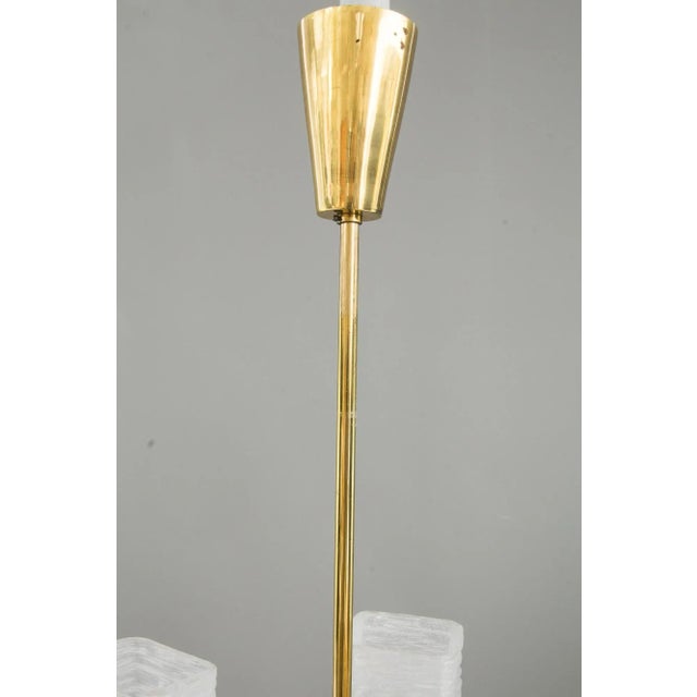 Viennese Frosted Glass Chandelier by J.T. Kalmar, 1960s For Sale - Image 14 of 18