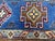 Rust and Blue Kazak Wool Rug With Center Medallion, 4'11" X 7'1" For Sale - Image 10 of 16