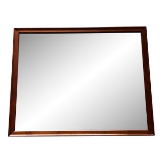 Kipp Stewart for Drexel Declaration Large Walnut Mirror For Sale