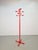 1970s Postmodern Red Stained Beech Coat Rack with Balls, Italy, 1970s For Sale - Image 5 of 9