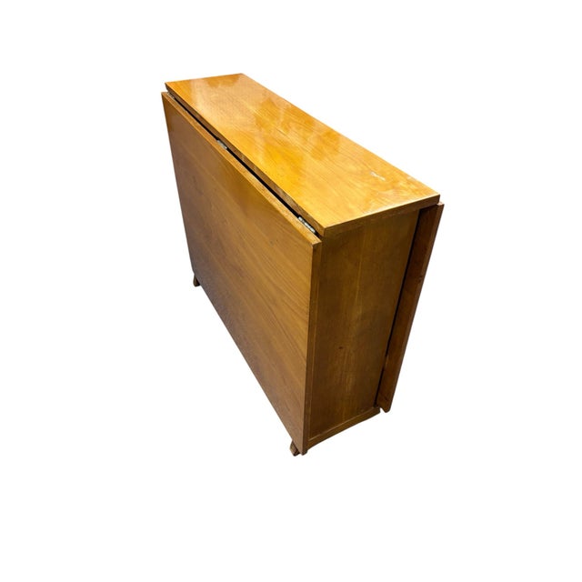 MCM Drop Leaf Table by Kapsukas Furniture Lithuania For Sale - Image 4 of 9