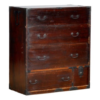 Japanese Tansu Chest of Drawers, 1890 For Sale