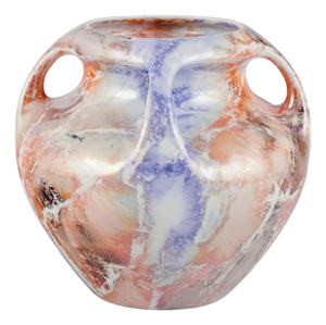 Art Deco Marmor Vase in Ceramic with Marble Decoration from Arabia, Finland, 1920s
