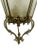 Glass Vintage Spanish Rococo Style Etched Glass Wired Pendant Light For Sale - Image 7 of 12