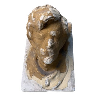 Historic Architectural Ornament with Male Head, Kingdom of Hungary, Romania, 1900s For Sale