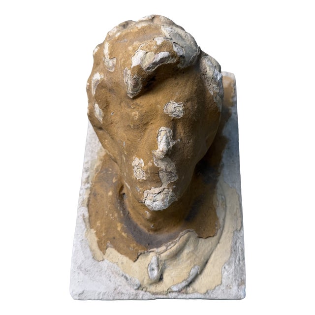 Historic Architectural Ornament with Male Head, Kingdom of Hungary, Romania, 1900s For Sale