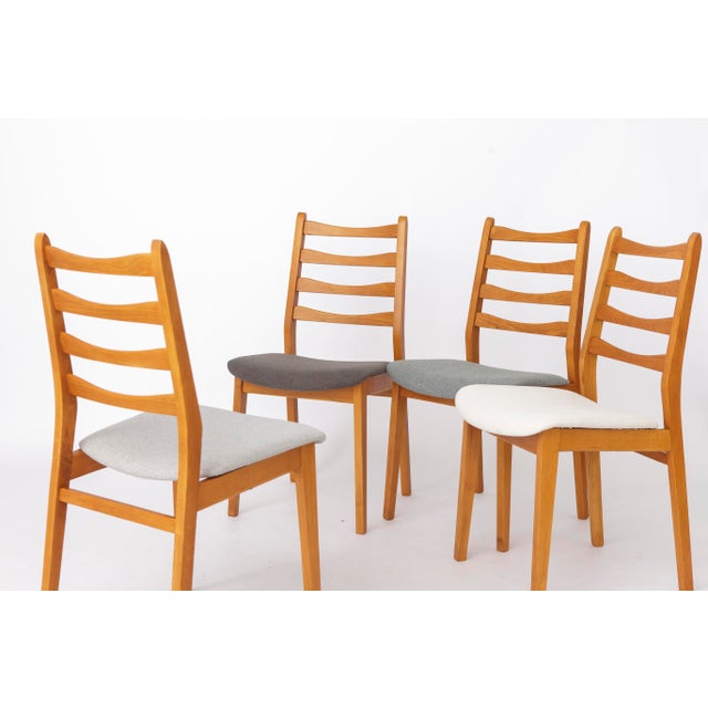Beige Mid-Century Modern Beech Dining Chairs, Germany, 1960s, Set of 4 For Sale - Image 8 of 9