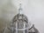 Moroccan Large Harrods Department Store English Antique Wooden and Wire Off White Patina Sculptural Bird Cage For Sale - Image 3 of 5