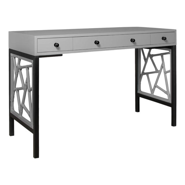 Tiffany Writing Desk - Light Gray For Sale