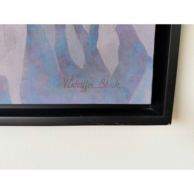 1980’s v. Schaffer Block Impressionist Horses Landscape Oil Painting – Framed For Sale - Image 10 of 12