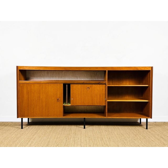 Tall Scandinavian Teak Sideboard, 1960s For Sale - Image 17 of 17