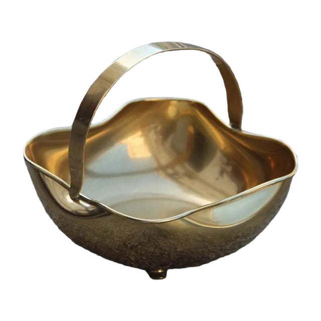 Vintage Italian Brass Bowl, 1950s For Sale