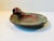 - A handled cigar ashtray in vibrant polychrome glazes - Designed by the Danish ceramist Niels Peter Nielsen - This piece...
