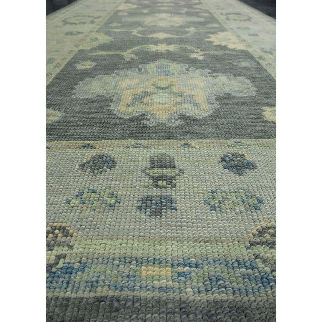 Early 21st Century Turkish Oushak Rug 4'2" x 9'10" #18133 For Sale - Image 5 of 8
