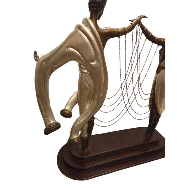 Erte Romain De Tirtoff the Wedding Bronze Sculpture Figural Dance Fine Art 1986 For Sale - Image 14 of 18
