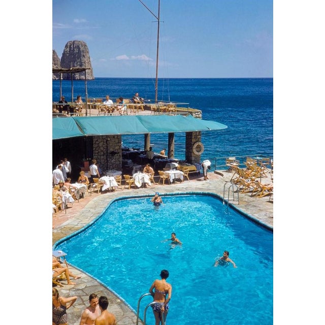 Marina Piccola by Toni Frissell Bathers at a beachside swimming pool, Capri, Italy, 1959. (Photo by Toni Frissell) 16x12"...
