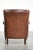 Dark Brown Sheepskin Wingback Lounge Chair For Sale - Image 4 of 14