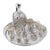 Liqueur Set with Pierced Sterling Silver Overlay, Set of 14 For Sale - Image 11 of 12